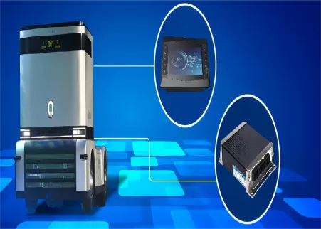 Aplicación de los controladores móviles y pantallas de vehículos de SonnePower en camiones autónomos