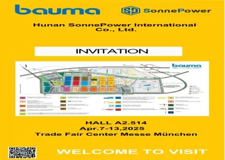 SonnePower presentará innovaciones de vanguardia en BAUMA 2025 – ¡Únase a nosotros en Múnich!
