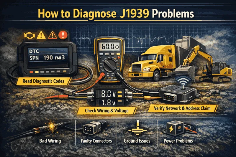 Cómo diagnosticar problemas de J1939